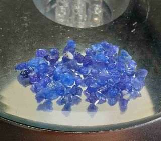 8.  7ct Rare Color Never Seen Before Neon Cobalt Blue Spinel Crystals Specimen