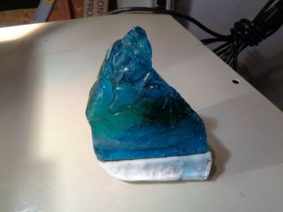Andara Crystal Glass Blue Green 600 Grams H54 Monatomic Crystals 2
