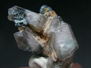 Ajoite & Papagoite In Quartz Crystal From South Africa - 1.  3 "