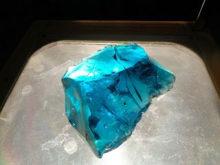Andara Crystal Glass Blue Green 650 Grams H51 Monatomic Crystals