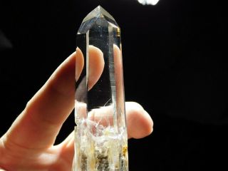 A Big 100 Natural Very Translucent Lemurian Quartz Crystal Twin Colombia 361gr