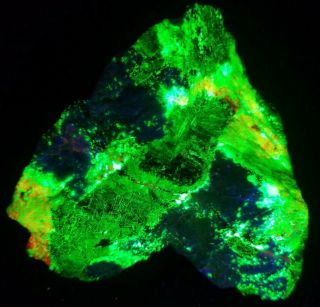Franklin Nj Fluorescent Hardystonite Exsolution Willemite Calcite Clinohedrite