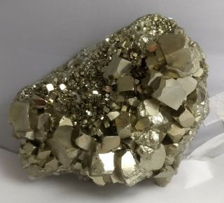 Gorgeous Pyrite Crystal Cluster Specimen,  Peru 5.  28lb Fools Gold Aaa
