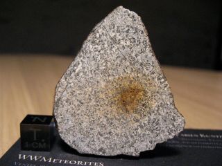 Meteorite Nwa 13148 - Eucrite (igneous Rock With Ophitic Texture) - Full Slice
