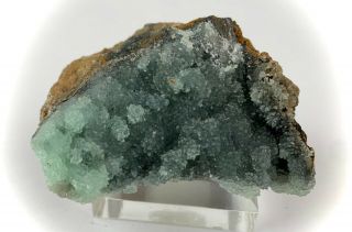 Blue Smithsonite Crystals: Block 14.  Broken Hill.  South Wales,  Australia