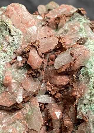 Copper Quartz Crystal Group - St.  Louis Mine,  Houghton Co,  Michigan