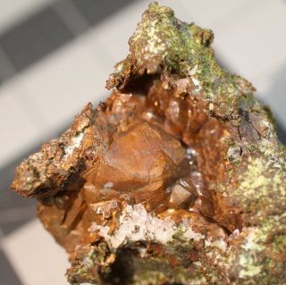 Great Blocky Dodecahedral Copper Crystals: Caledonia Mine,  Michigan - Classic