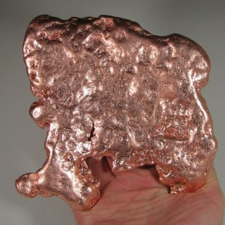 6.  4 " Native Copper Nugget - Keweenaw Peninsula,  Michigan - 3.  1 Lbs.