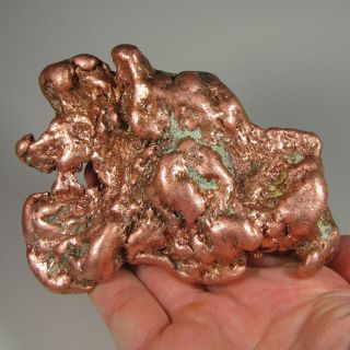 4.  6 " Native Copper Nugget - Keweenaw Peninsula,  Michigan - 1.  6 Lbs.