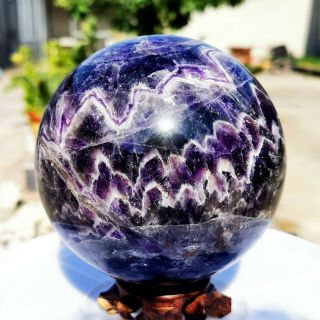5.  38lb Natural Dream Amethyst Sphere Crystal Quartz Ball Gem Stone Healin Wfc35