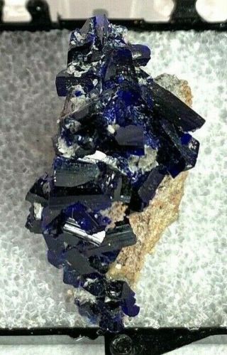 Deep Blue Azurite Crystal Thumbnail Specimen From Tsumeb,  Namibia
