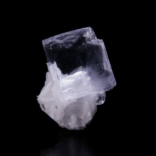 Fluorite Crystals On Baryte From Jaimina Mine - Asturias