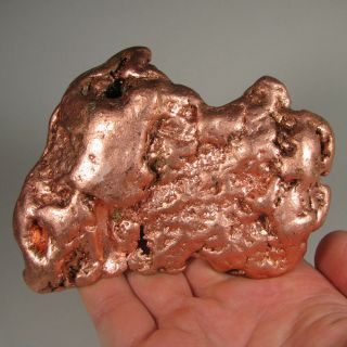 4.  9 " Native Copper Nugget - Keweenaw Peninsula,  Michigan - 2.  1 Lbs.