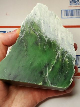 Siberian Apple Green Jade Rough,  1lb 7oz