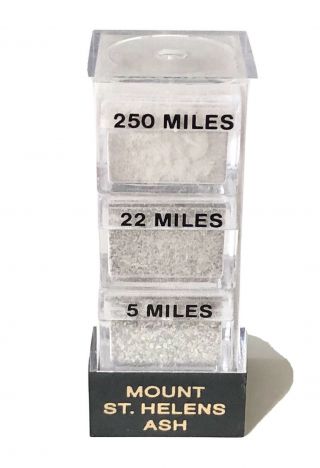 Mt.  St.  Helens Pure Volcanic Ash May 18th 1980 Miles Collectible