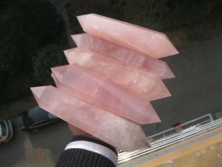 1310g (2.  89lb) Natural Rose Quartz Crystal Cutting Polishing Wand Healing 5 A247