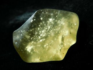 A Rare And 100 Natural Smoky Libyan Desert Glass From Egypt 10.  8gr