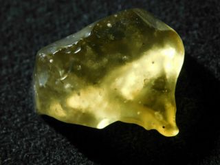 A Rare and 100 Natural Smoky Libyan Desert Glass From Egypt 6.  78gr 2