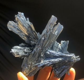 Shining Stibnite Cluster Mineral Display Specimen