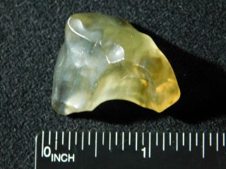 A Rare and 100 Natural Smoky Libyan Desert Glass From Egypt 13.  6gr 3