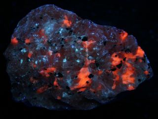Third Find wollastonite,  barite fluorescent minerals,  Franklin,  NJ 2