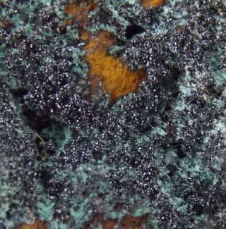 Murdochite Crystals On Malachite - 4 Cm - Bisbee,  Arizona 23557
