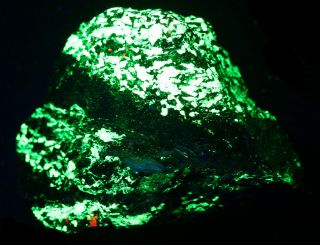 Willemite,  Zincite Fluorescent Minerals Sterling Hill Mine Near Franklin,  Nj