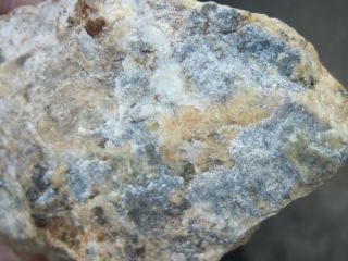 Axinite (non - fl. ) with Native Lead and Willemite,  Franklin,  NJ 3