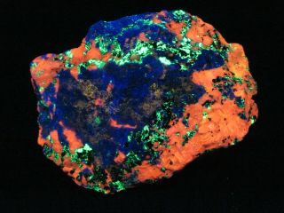 Fluorescent Hardystonite,  Clinohedrite,  Willemite,  Franklin,  Nj 5 - Color 20