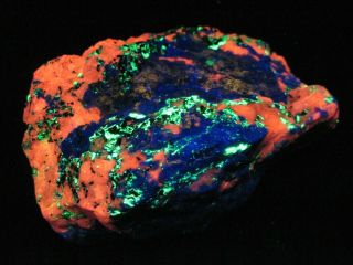 Fluorescent Hardystonite,  Clinohedrite,  Willemite,  Franklin,  NJ 5 - color 20 2