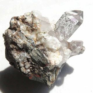 Brandberg Harlequin Quartz and Calcite on Matrix Namibia BR163 3