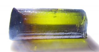 23.  15 Crt Bi Color Green Tourmaline Crystal Facet Rough