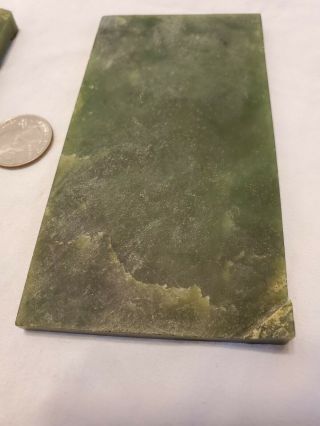 2 Rough Cut Slabs of Siberian Jade 334g 5 
