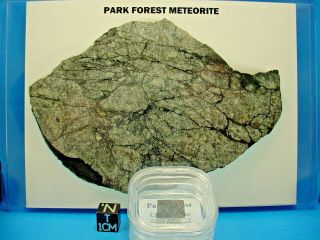 2003 Mar 26,  Park Forest L5 Meteorite,  Illinois Usa.  476 Grams Hammer Stone