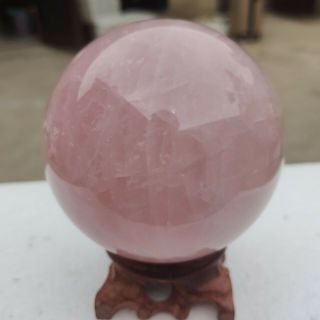 2.  6LB Natural Pink Rose Crystal Ball Quartz Healing Sphere Reiki Stone HH573 2