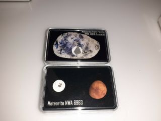 Meteorite Two Specimens Psyche,  Mars