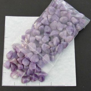 Amethyst Lavender Xsm - Sm Tumbled 1 Lb Bulk Stones Quartz 5/8 - 3/4 " 142 Pk