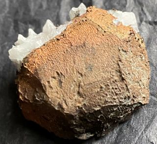 38.  7g Copper Octahedron Crystal W Calcite - Calumet & Hecla 2 Mine,  Michigan