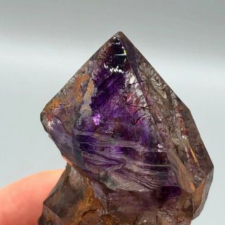 Shangaan Amethyst Crystal With Hematite Inclusions Quartz Chibuku Mine Zimbabwe