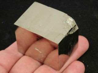 A Big and 100 Natural Cubic OBLONG Pyrite Crystal CUBE From Spain 297gr 3
