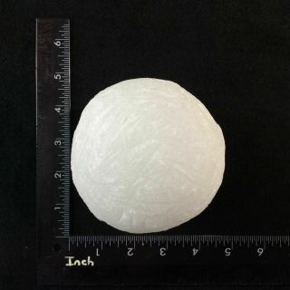 Selenite Snowball Globe with Light 2lbs 9oz Display Piece Crystal Decor 2