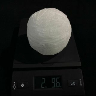 Selenite Snowball Globe with Light 2lbs 9oz Display Piece Crystal Decor 3