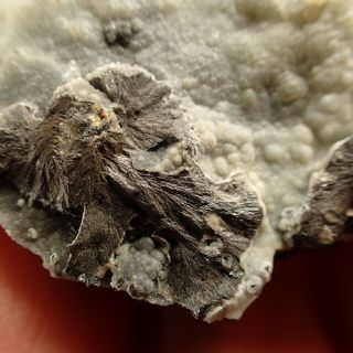 Frondelite Radial - Prismatic Crystals,  Chalcedony Tip Top Mine,  S.  Dakota,  Usa