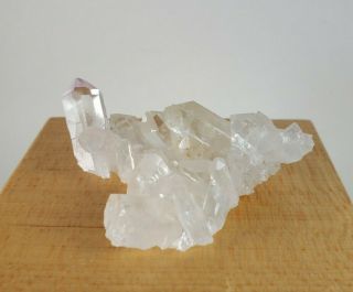 Quartz Crystal Cluster With Amethyst Specimen Spruce Ridge Claim King County Wa