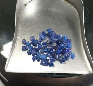 9.  6ct Rare Color Never Seen Before Neon Cobalt Blue Spinel Crystals Specimen
