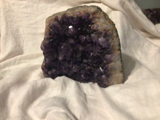 Vtg.  Large Amethyst Geode Crystal Standing 9,  Pounds Formation Nr