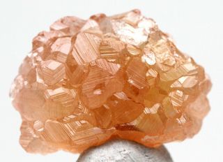 Hessonite Garnet Crystal Cluster Mineral Specimen Jeffrey Mine Asbestos Canada