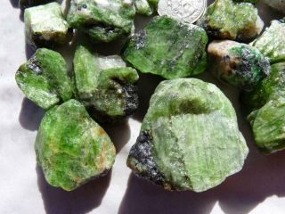 Rimrock: 1 Lb Tanzanian Chrome Tremolite Crystal Rough