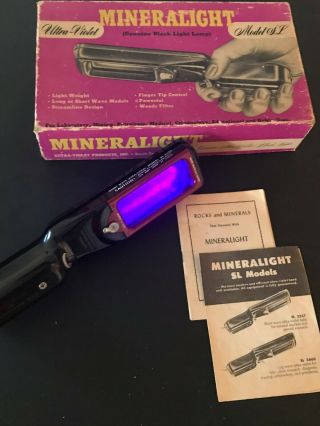 Mineralight Mineral Ultra Violet Black Light Uv Tester Sl 2537 Great