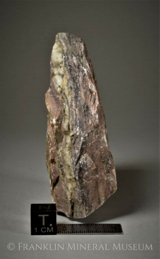 Calcite,  willemite mylonite - Sterling Hill,  Ogdensburg,  NJ 3